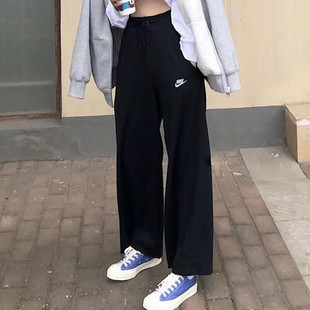 女裤 薄绒长裤 直筒裤 子冬季 FB2728 宽松版 新款 运动裤 Nike耐克裤 厚款