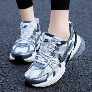 Nike耐克鞋子厚底运动鞋春季新款老爹鞋V2K女鞋健身网面鞋休闲鞋