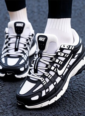 Nike耐克鞋子春季新款女鞋厚底运动鞋复古老爹鞋P-6000网鞋BV1021
