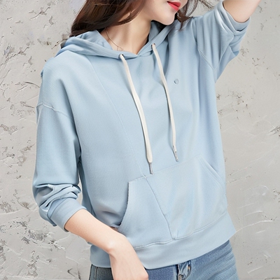 阿迪达斯三叶草卫衣女装秋季纯棉运动服针织休闲连帽套头衫外套
