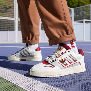 阿迪达斯三叶草板鞋男女鞋春季新年红色情侣复古篮球休闲鞋JP9982