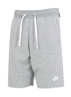 灰色短裤Nike耐克裤子夏季新款针织跑步五分裤透气运动裤休闲男裤