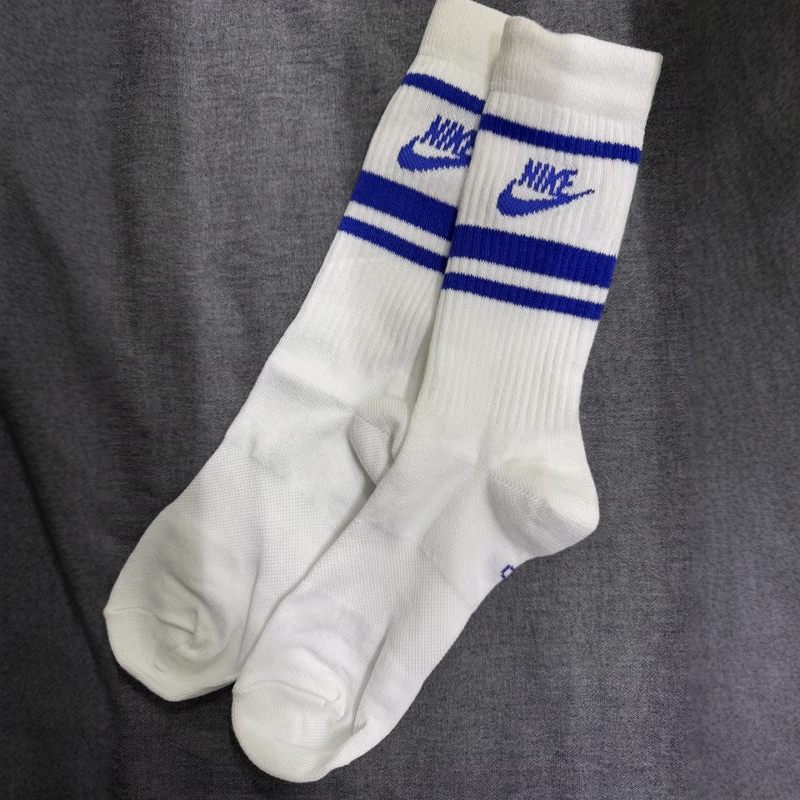 耐克官方正品男女长袜白色运动袜