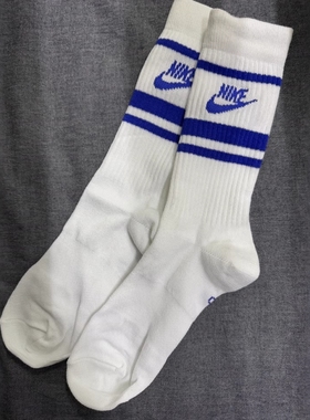 Nike耐克袜子正品跑步运动袜男女白袜速干长袜高筒袜休闲袜DX5089