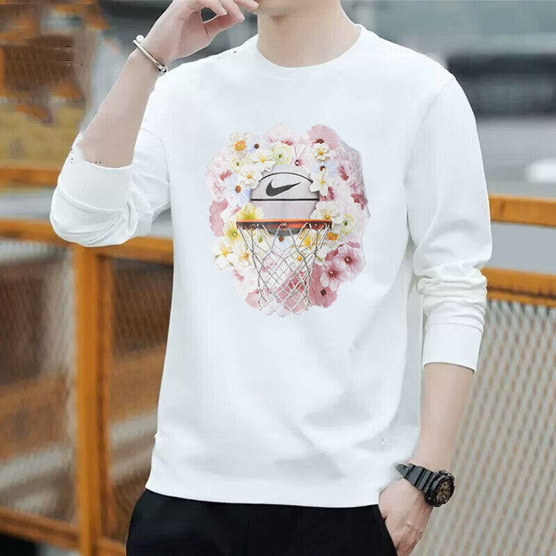 Nike耐克男长袖T恤2025春季新款纯棉篮球训练服印花透气运动上衣,运动服/休闲服装,运动卫衣/套头衫,淘宝优惠券,粉丝福利购,淘宝优惠卷