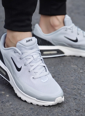 NIKE耐克灰色跑步鞋男鞋夏季新款AIR MAX 气垫缓震耐磨休闲运动鞋