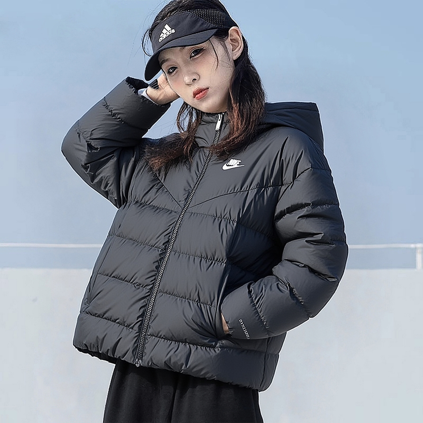 耐克官方正品防水羽绒服女运动装