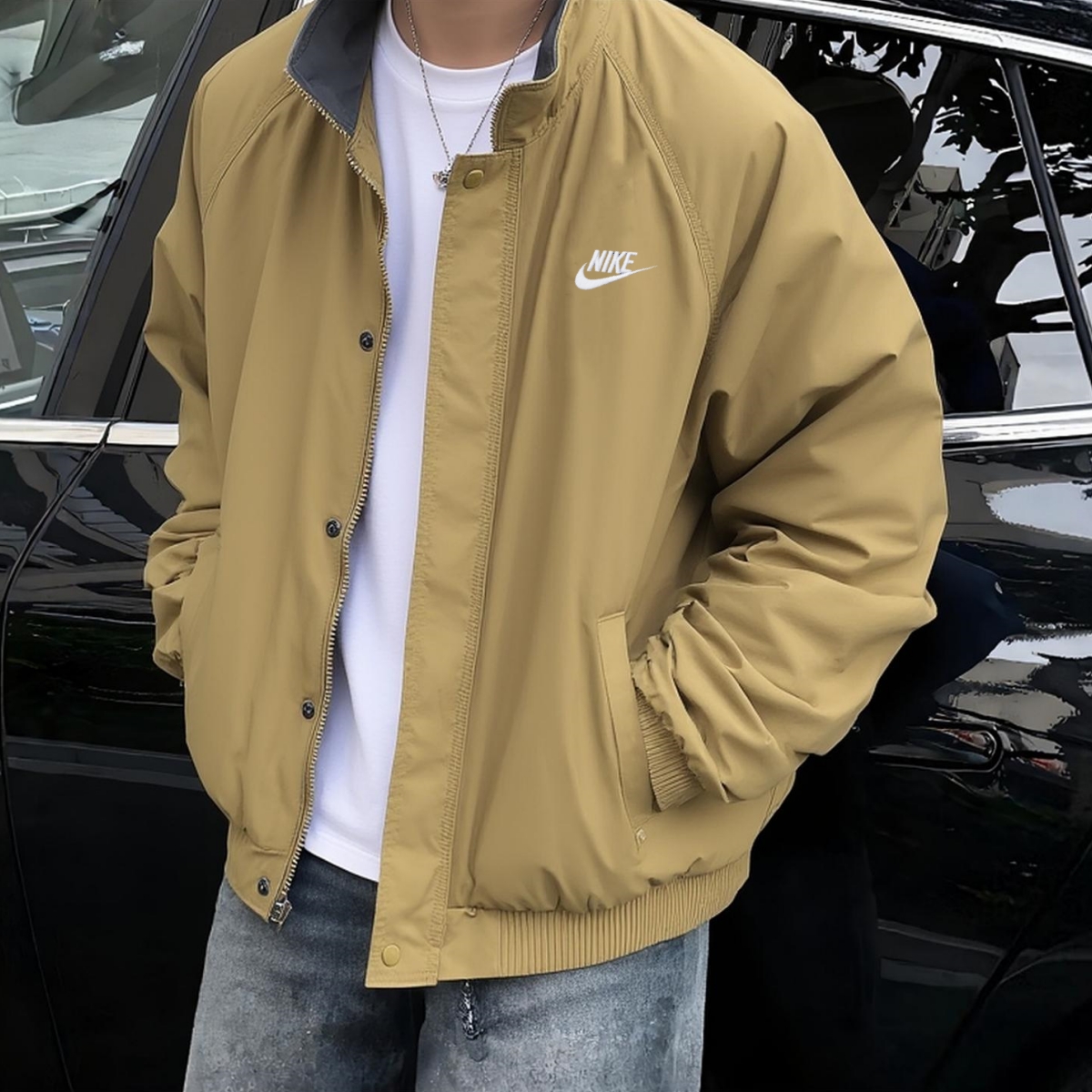 耐克官方正品加绒外套男运动夹克