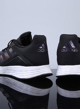 阿迪达斯跑步鞋男秋季新款轻便黑色网面运动鞋透气健步男鞋FY8113