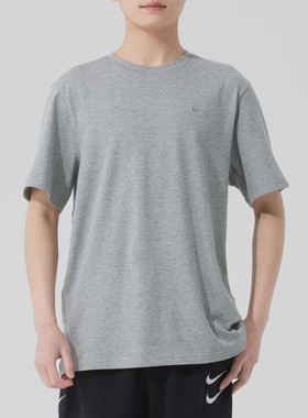 Nike耐克速干短袖灰色男夏季新款冰丝透气健身训练运动T恤DV9832