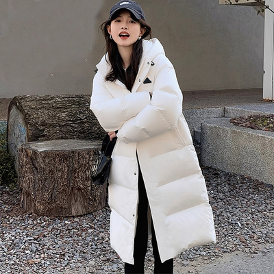 正品假一赔十长款羽绒服女冬