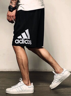 阿迪达斯运动短裤男裤夏季健身训练篮球裤透气五分休闲裤IC9401