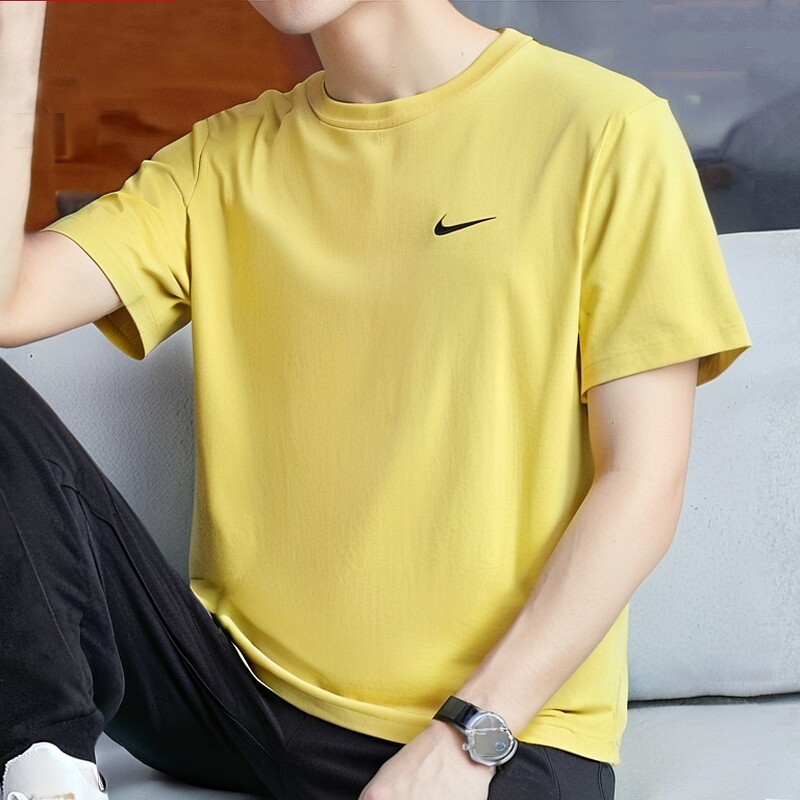Nike耐克速干短袖冰丝运动T恤男子训练服新款健身上衣薄款休闲装