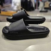 户外厚底休闲鞋 阿迪达斯运动拖鞋 一字凉拖 夏季 运动沙滩鞋 男鞋 女鞋