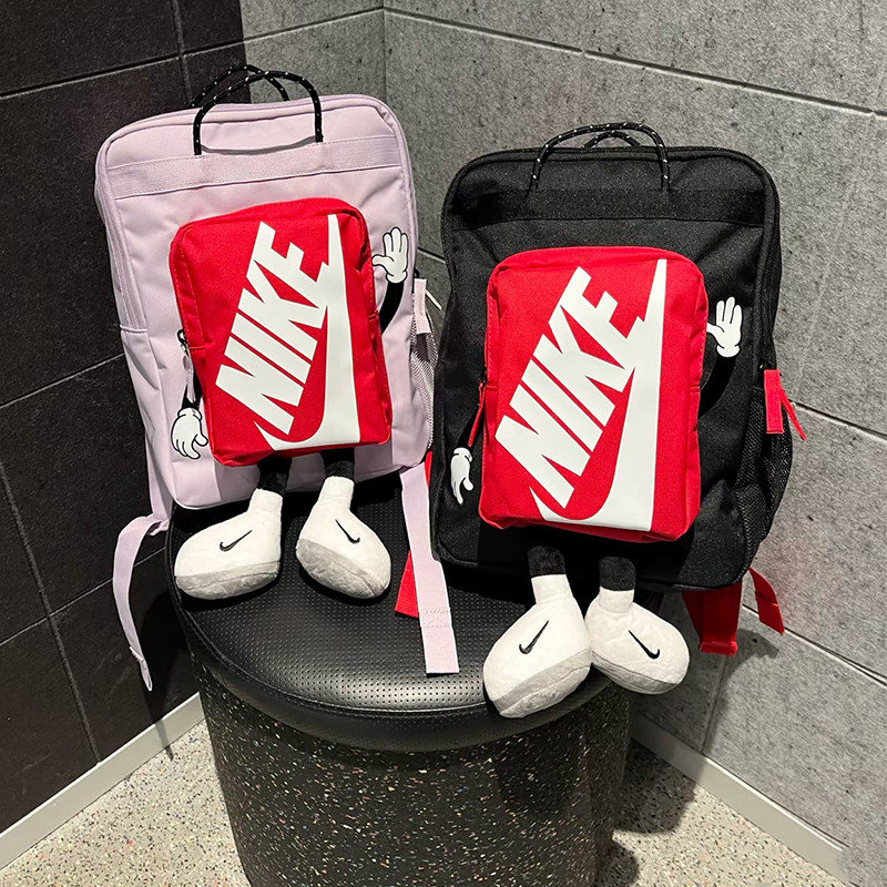 耐克米奇双肩包手拎包女童包2026新款可爱学生书包运动背包HM9973