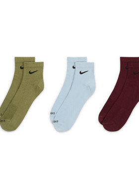 Nike耐克袜子正品速干运动袜男女中筒袜新款跑步短袜训练袜SX6893