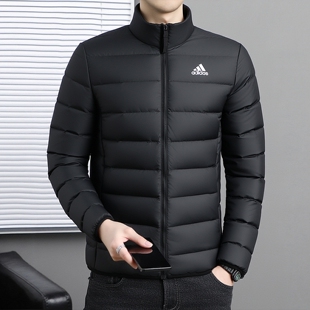 阿迪达斯轻薄羽绒服男装冬季新款排骨外套男士保暖内胆夹克KG3150