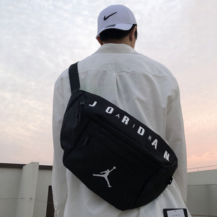 Jordan乔丹骑行腰包AJ篮球斜挎包新款单肩包男包女跑步胸包运动包