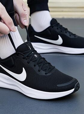 Nike耐克鞋子2026年新款跑步鞋轻便运动鞋黑色男鞋透气网鞋休闲鞋