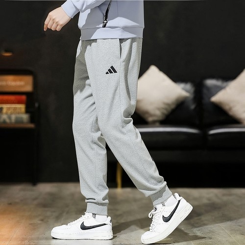 正品假一赔十裤子男秋灰色运动裤