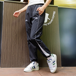 透气耐磨梭织束脚长裤 阿迪达斯裤 健身训练裤 运动休闲裤 子女新款