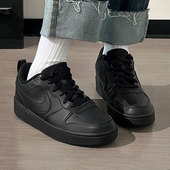 Nike耐克鞋 空军一号休闲鞋 子正品 新款 黑色女鞋 简版 低帮板鞋 运动鞋