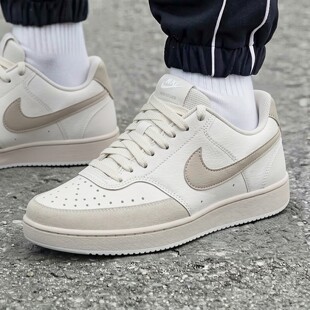Nike耐克鞋子简版空军一号板鞋新款皮面运动鞋轻便透气男子休闲鞋