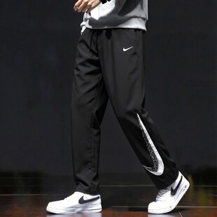 跑步运动裤 宽松直筒裤 春季 Nike耐克裤 男裤 薄款 新款 子速干冰丝长裤