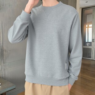 宽松运动圆领卫衣FZ0221 保暖防风篮球大码 Nike耐克灰色套头衫 男士