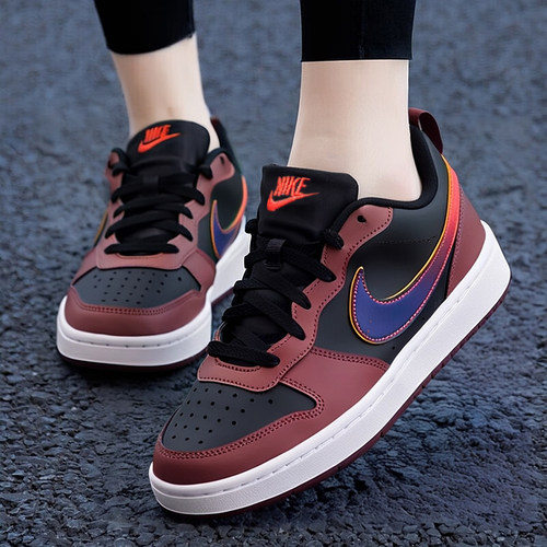 NIKE耐克女鞋秋季新款运动鞋COURT低帮板鞋时尚轻便耐磨休闲鞋