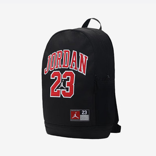 Nike黑色双肩包2024新款JORDAN正品大logo男运动包高中学生书包