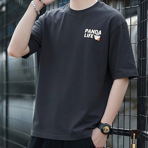 阿迪达斯短袖男t恤夏季新款纯棉美式复古篮球宽松深灰半袖KB4852
