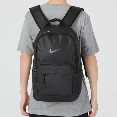 学生书包耐克正品黑色包大容量户外旅行包休闲训练双肩背包DN3592