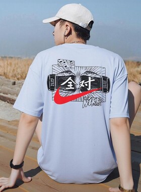 耐克官方正品全对印花短袖男T恤