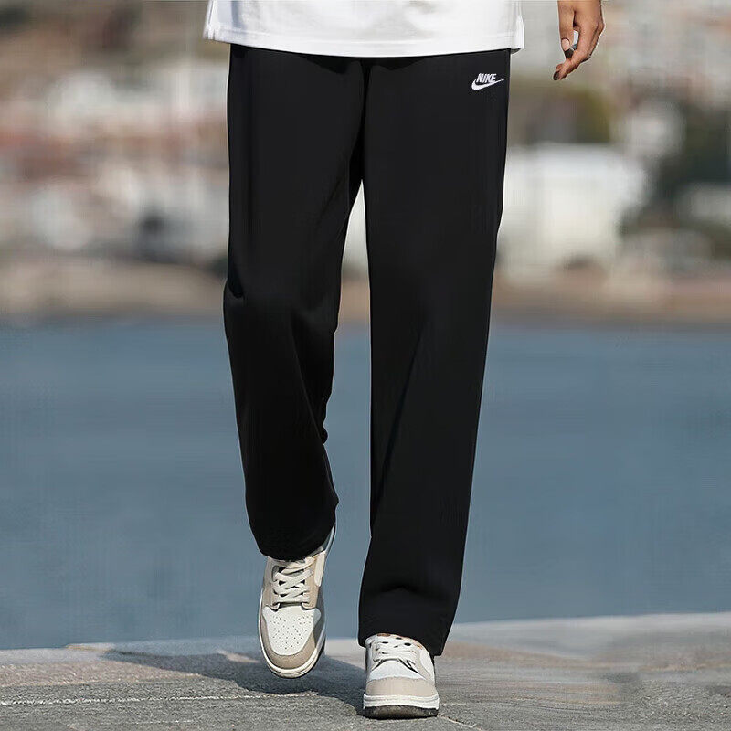 Nike耐克裤子跑步长裤正品男裤透气棉小脚裤运动裤卫裤黑裤休闲裤