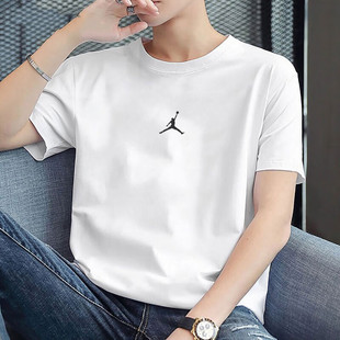 Jordan纯色运动短袖Nike耐克夏季速干跑步T恤正品透气休闲半截袖