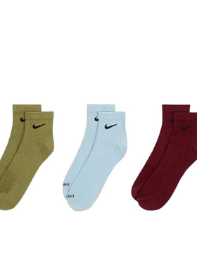 NIKE耐克中筒袜男袜女袜秋季新款跑步训练袜透气袜子休闲袜SX6893