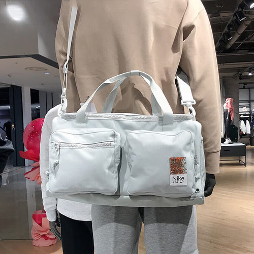 耐克绿色单肩包健身包训练包单肩包Nike正品男女运动斜挎包FN4206