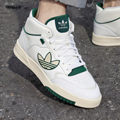 耐磨休闲小白鞋 阿迪达斯三叶草男鞋 中帮鞋 男篮球皮面美式 秋季 新款