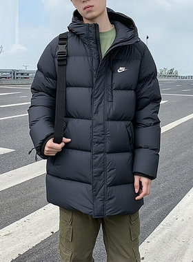 Nike耐克正品羽绒服男子中长款运动服冬季新款外套厚款上衣IB2974