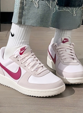 Nike耐克鞋子冬季新款女鞋薄底运动鞋翻毛皮板鞋轻便跑步鞋IF0465