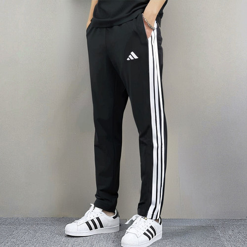 假一赔十裤子男春直筒裤灰色长裤