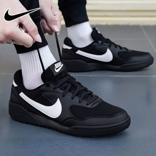 NIKE耐克男鞋新款牛筋底防滑耐磨户外运动鞋青少年小黑鞋休闲鞋