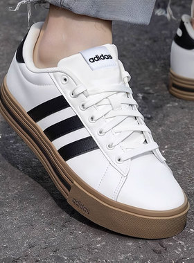 阿迪达斯男鞋夏季新款皮面休闲透气复古运动鞋板鞋男小白鞋F36392
