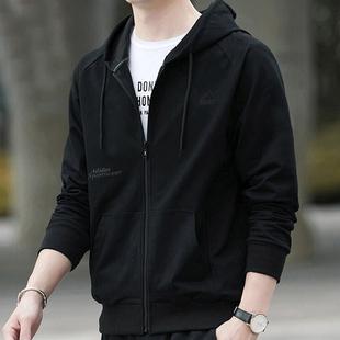 阿迪达斯男士外套秋季运动服宽松连帽夹克开衫卫衣休闲上衣IT3963