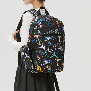 Jordan乔丹学生书包潮流印花背包男包女包AJ篮球双肩包新款休闲包