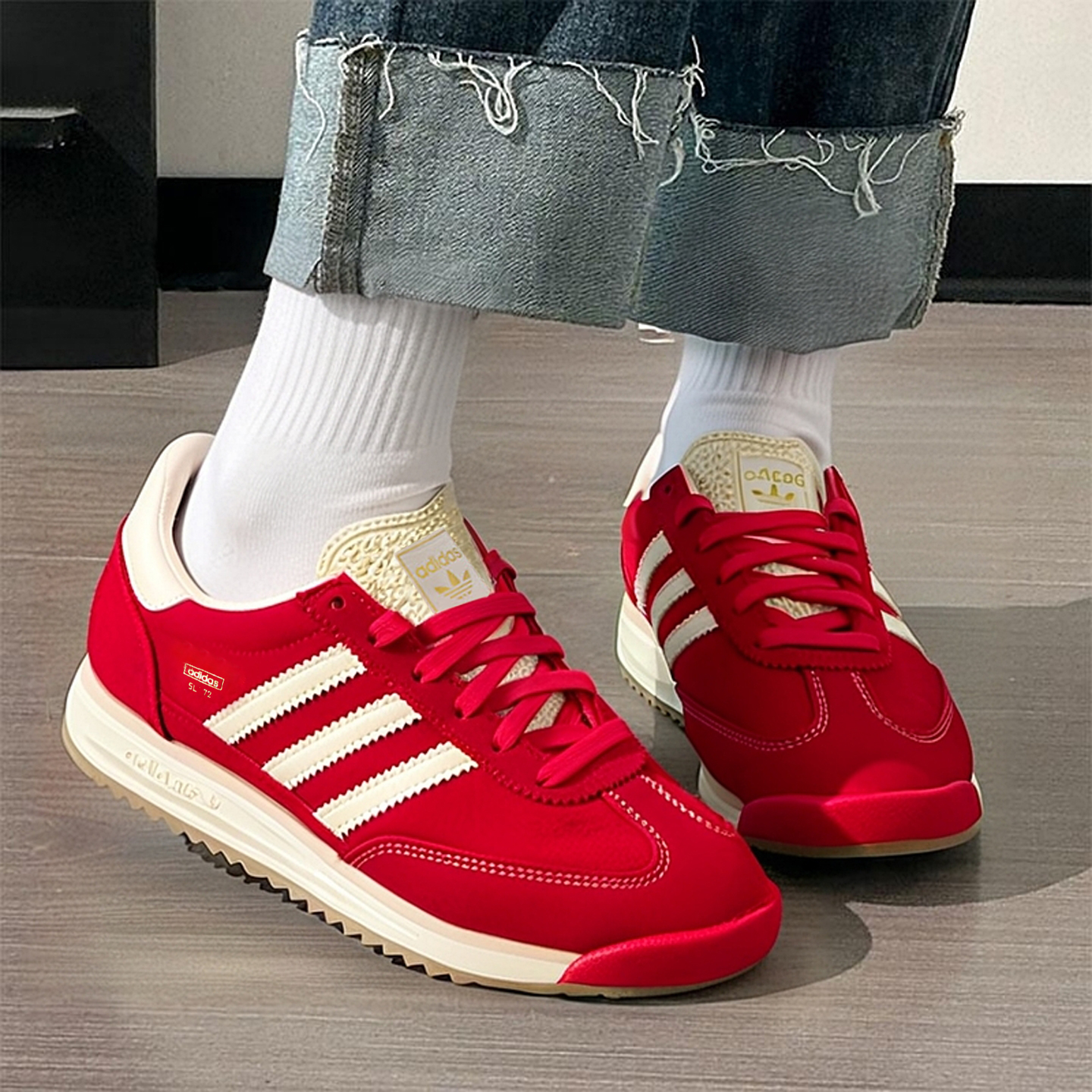 正品假一赔十三叶草女鞋冬T头鞋