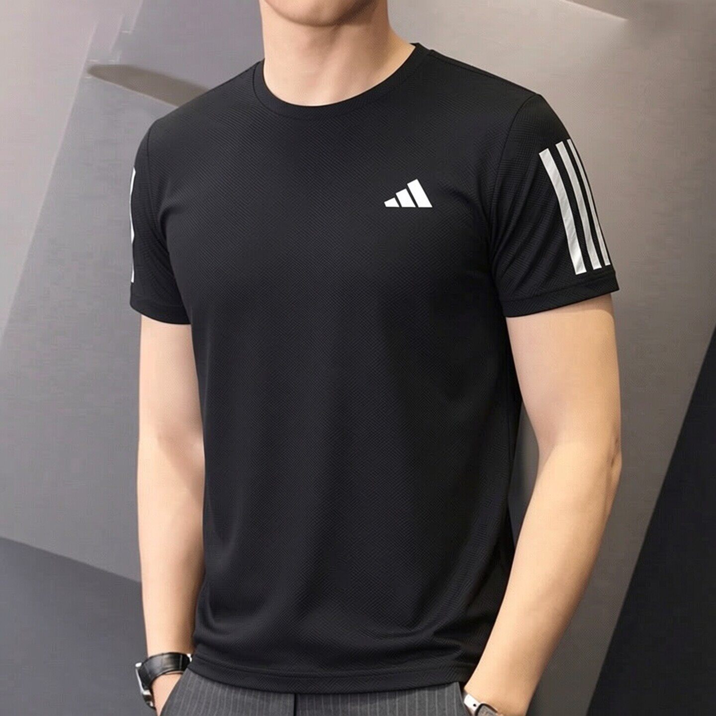adidas阿迪达斯短袖男2026夏新速干半袖健身服透气紧身衣运动T恤
