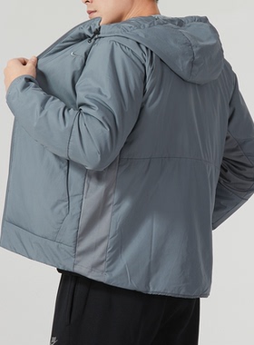 Nike耐克运动棉服男26冬季新款面包服休闲连帽保暖夹克外套FB7545