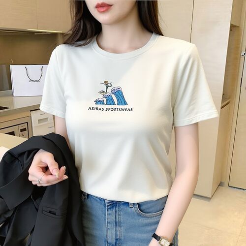 阿迪达斯短袖女夏季新款复古休闲上衣半袖棉质运动圆领T恤JX5330
